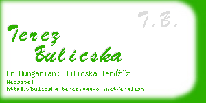 terez bulicska business card